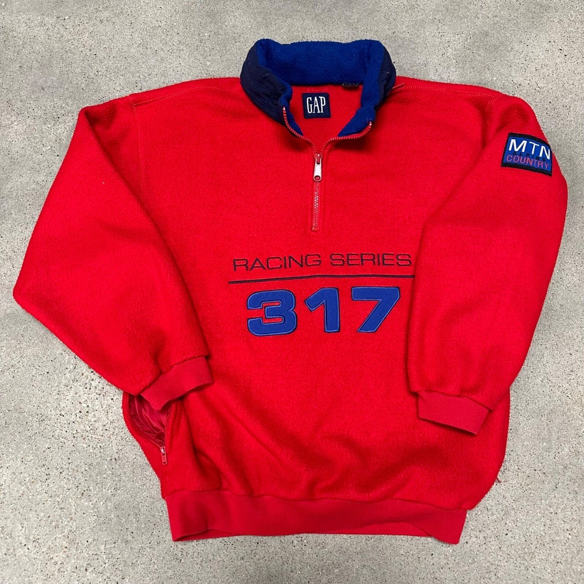 Vintage 90s GAP Alpine Country Racing Series Quarter Zip Fleece | eBay