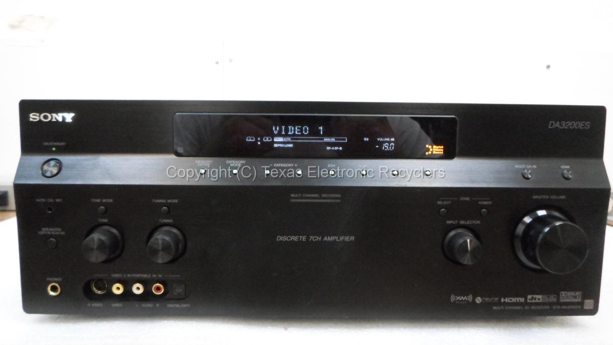 PARTS OR REPAIR - Sony DA3200ES STR-DA3200ES Multi Channel AV