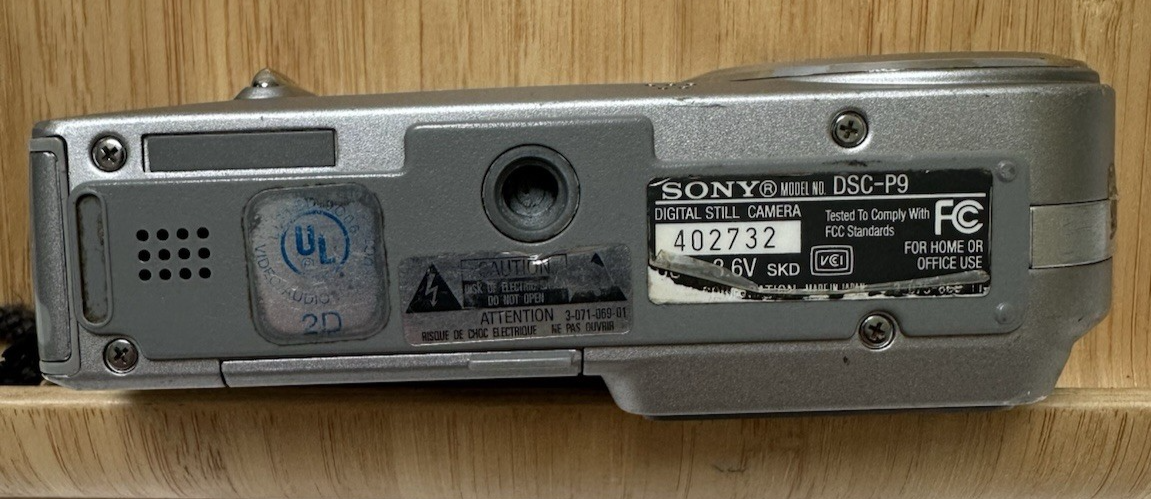 Sony Digital Camera Cybershot DSC-P9 4.0MP Silver Untested! | eBay