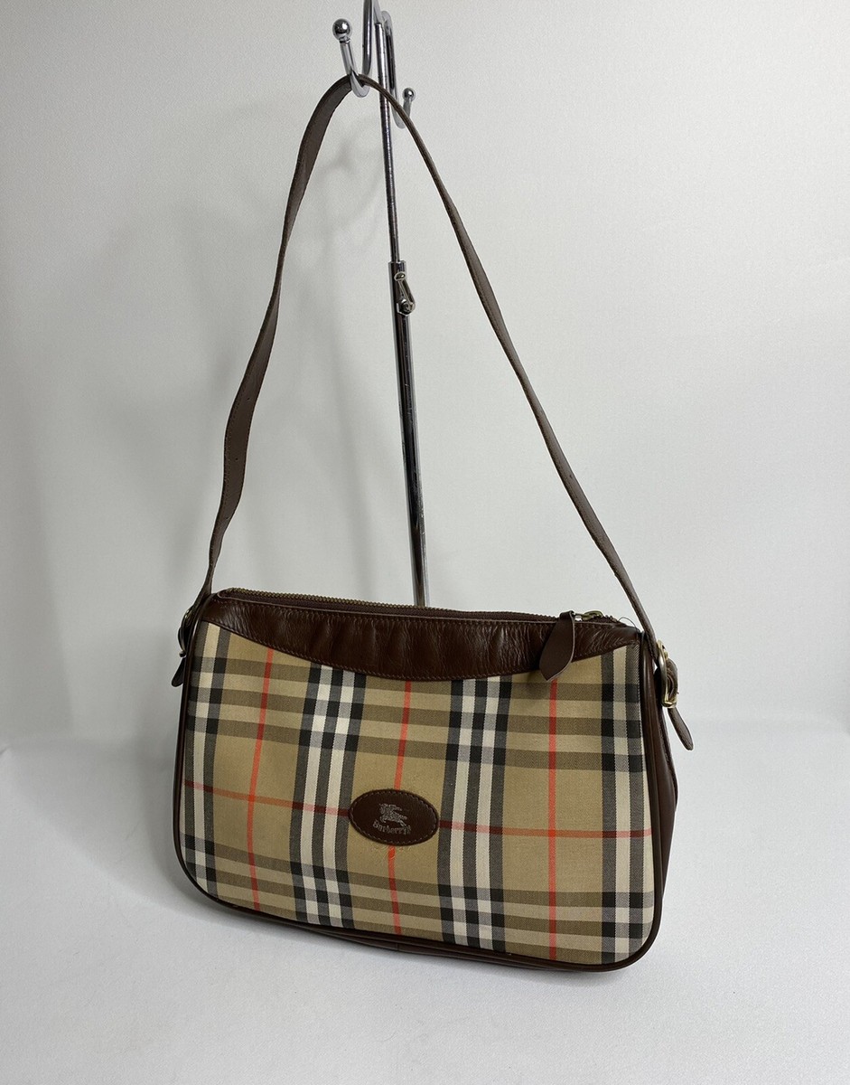 Vintage Burberry S Nova Check Shoulder Bag | eBay