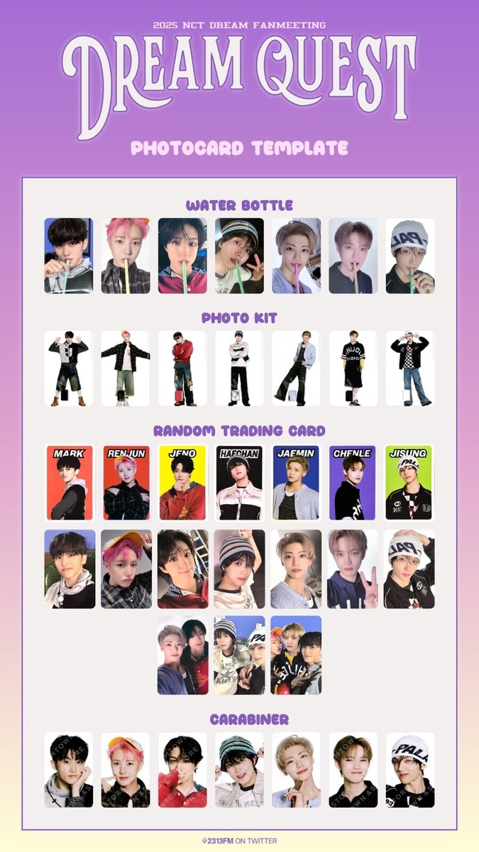 2025 NCT DREAM FANMEETING 'DREAM QUEST' OFFICIAL RANDOM TRADING