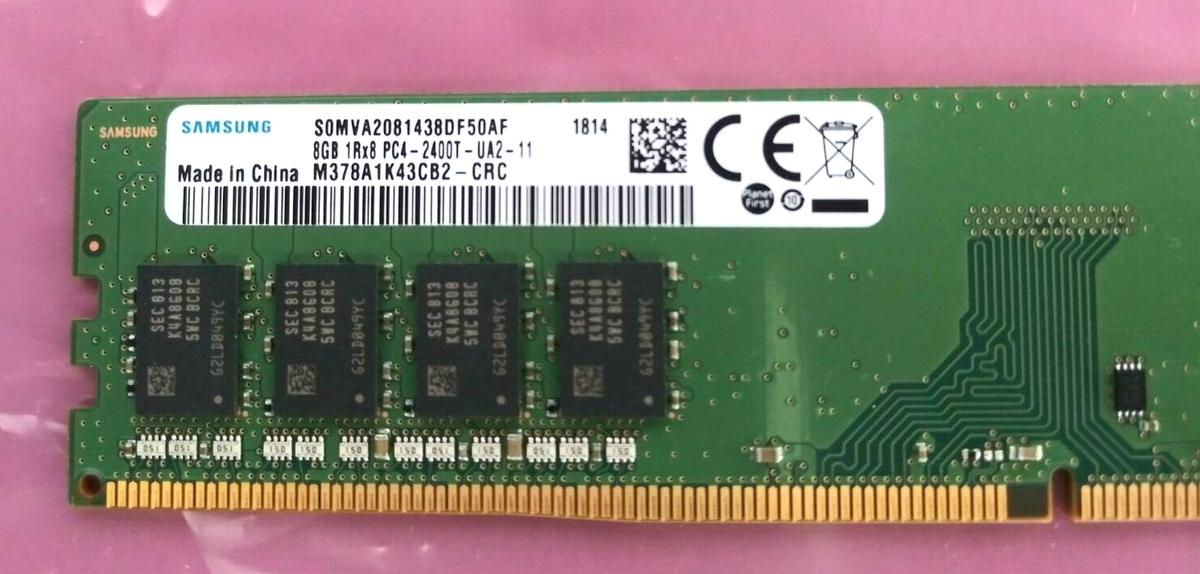 M378A1K43CB2-CRC Samsung 8GB 1Rx8 PC4-2400T-UA2-11 Desktop RAM | eBay