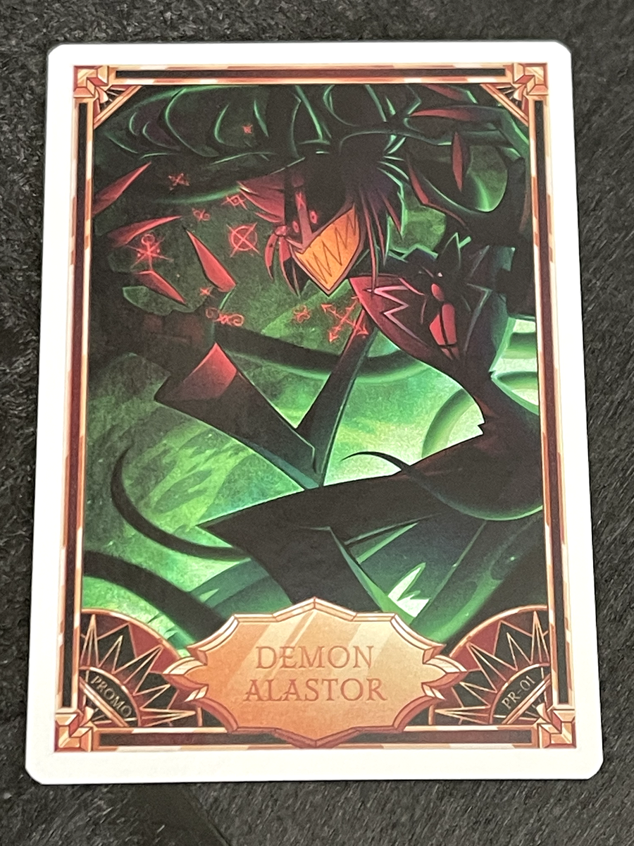 Hazbin Hotel Trading Card FOIL DEMON ALASTOR Promo IN HAND SHIPS