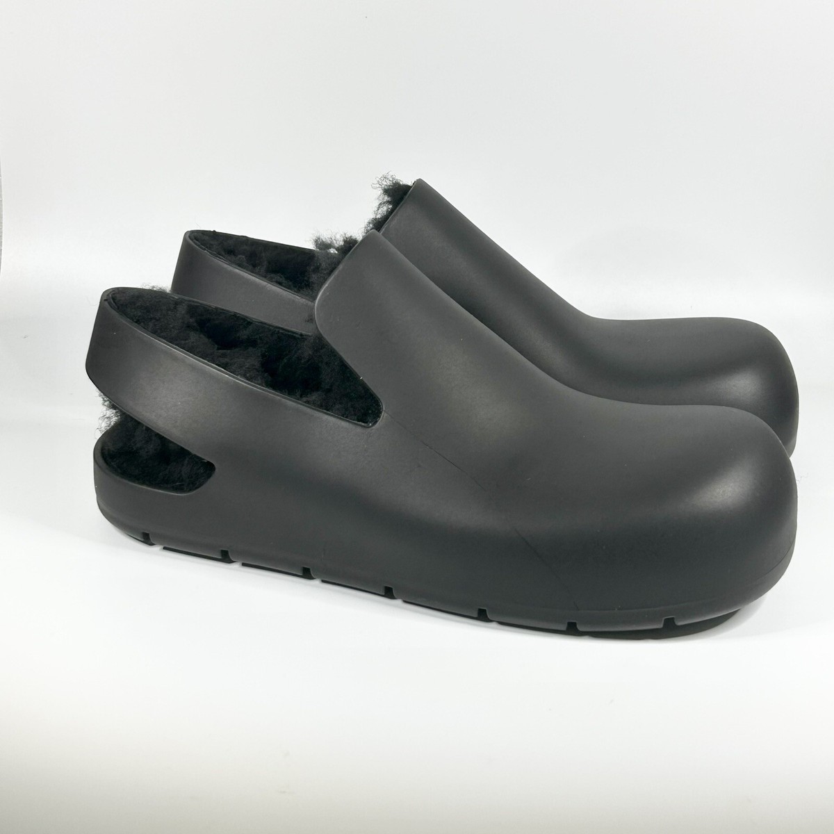 New Bottega Veneta Puddle Shearling-Lined Slingback Sandal Size 36