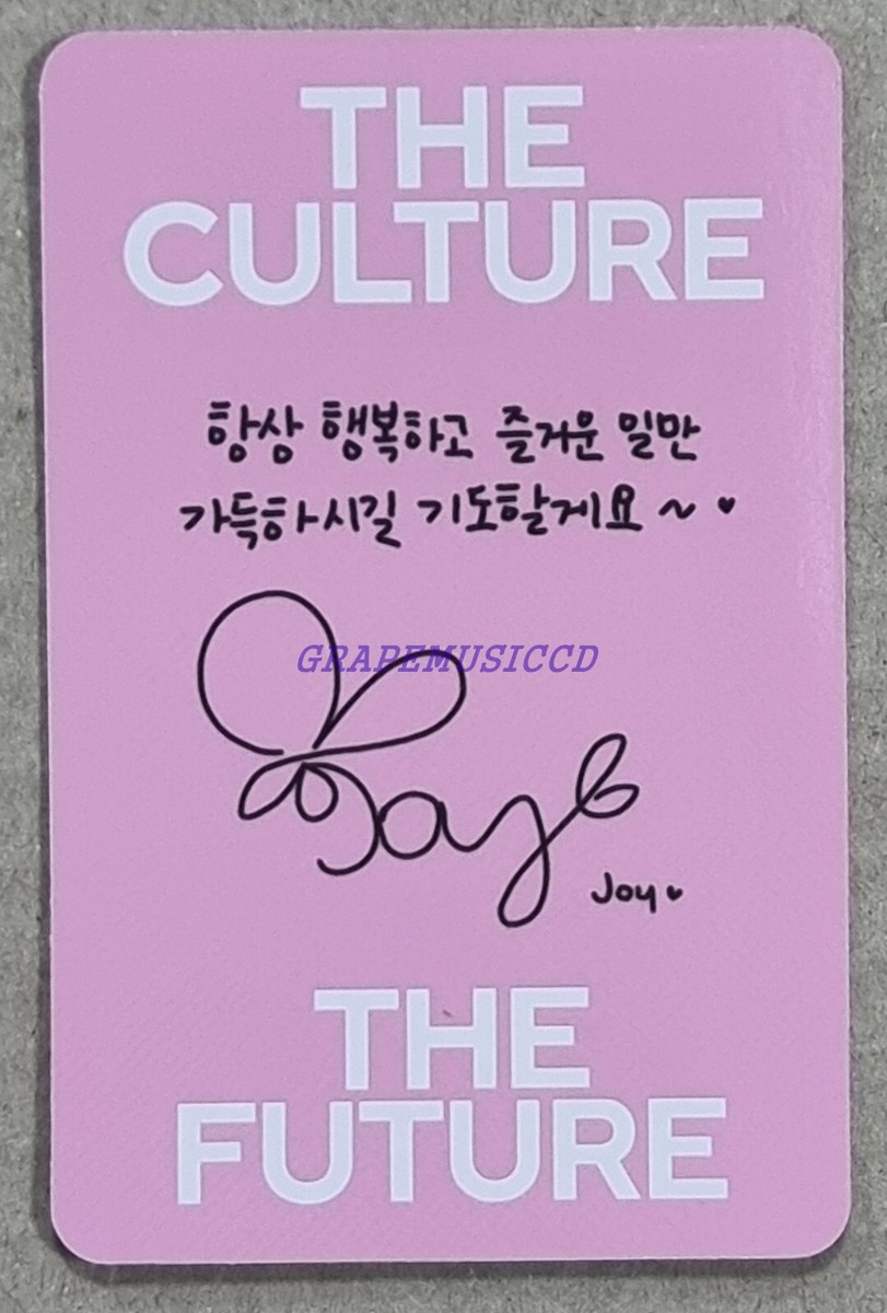 JOY RED VELVET 2025 SMTOWN : THE CULTURE, THE FUTURE ALBUM