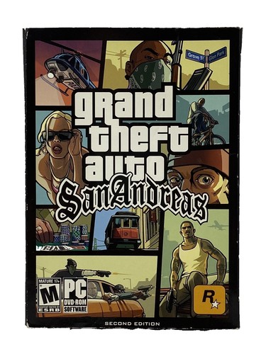 Grand Theft Auto San Andreas 2nd edition With City Guide Book PC