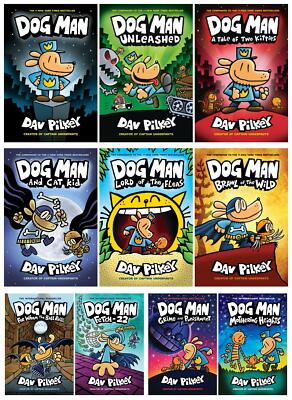 Dog Man Series 10 Books Collection Set By Dav Pilkey (Dog Man, Set