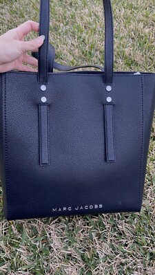 Marc Jacobs Jordan Black Leather Zip Tote XLarge ShoulderBag