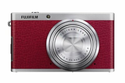 FUJIFILM Digital Camera XF1 4X Red 12 MP F FX-XF1R Wide Angle Lens