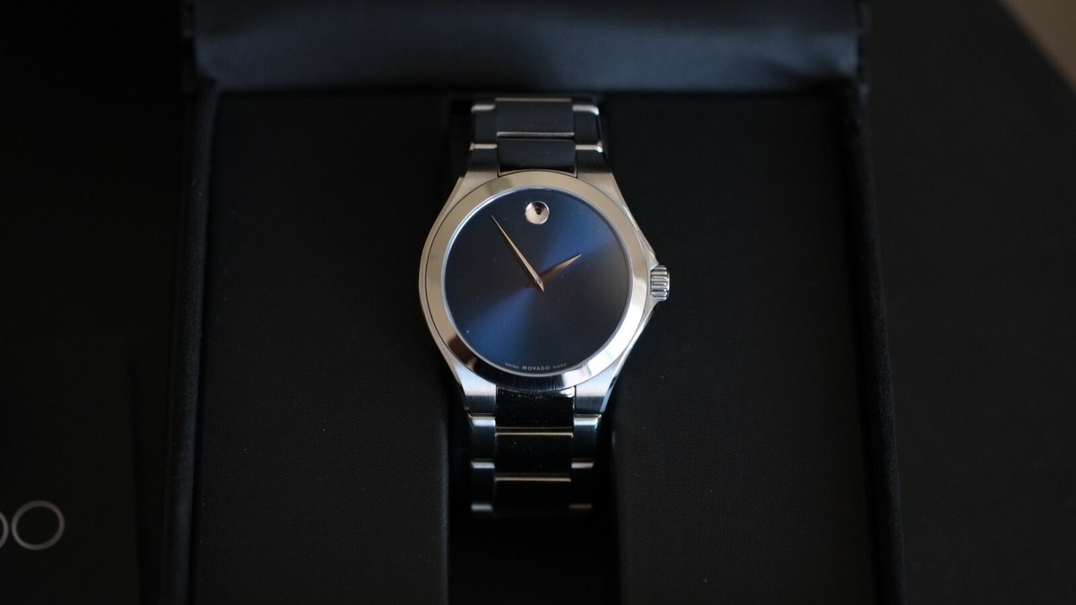 Movado Defio Blue Dial Men's Watch 0606335 | eBay