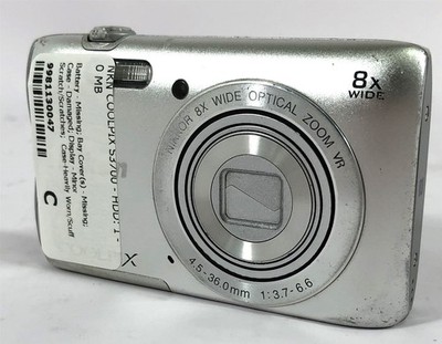 Nikon Coolpix S3700 20.1 MP 8x Optical Zoom Digital Camera - Heavy