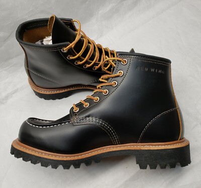 Red Wing 9878 Black Klondike Irish Setter Moc Toe 875 Heritage