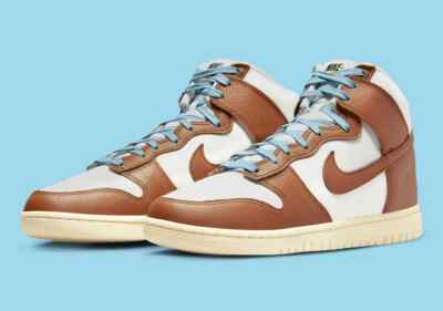 Nike Dunk High PRM Shoes Vintage Pecan Sail DQ8800-200 Men's Sizes