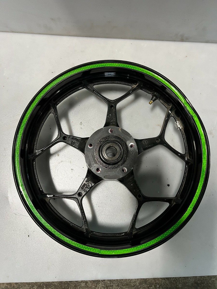 2021 12-23 KAWASAKI ZX14 ZX14R FRONT WHEEL RIM BLACK DAMAGED OEM