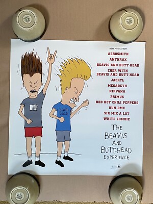 ☆Beavis and Butthead☆ ポスター Vintage MTV ☆Beavis and Butthead