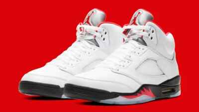 ✓ BRAND NEW DS Air Jordan 5 Retro Fire Red 2020 CT4838-102