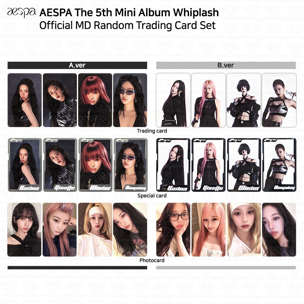 Aespa 5th Mini Album Whiplash POP UP Official MD Random Trading