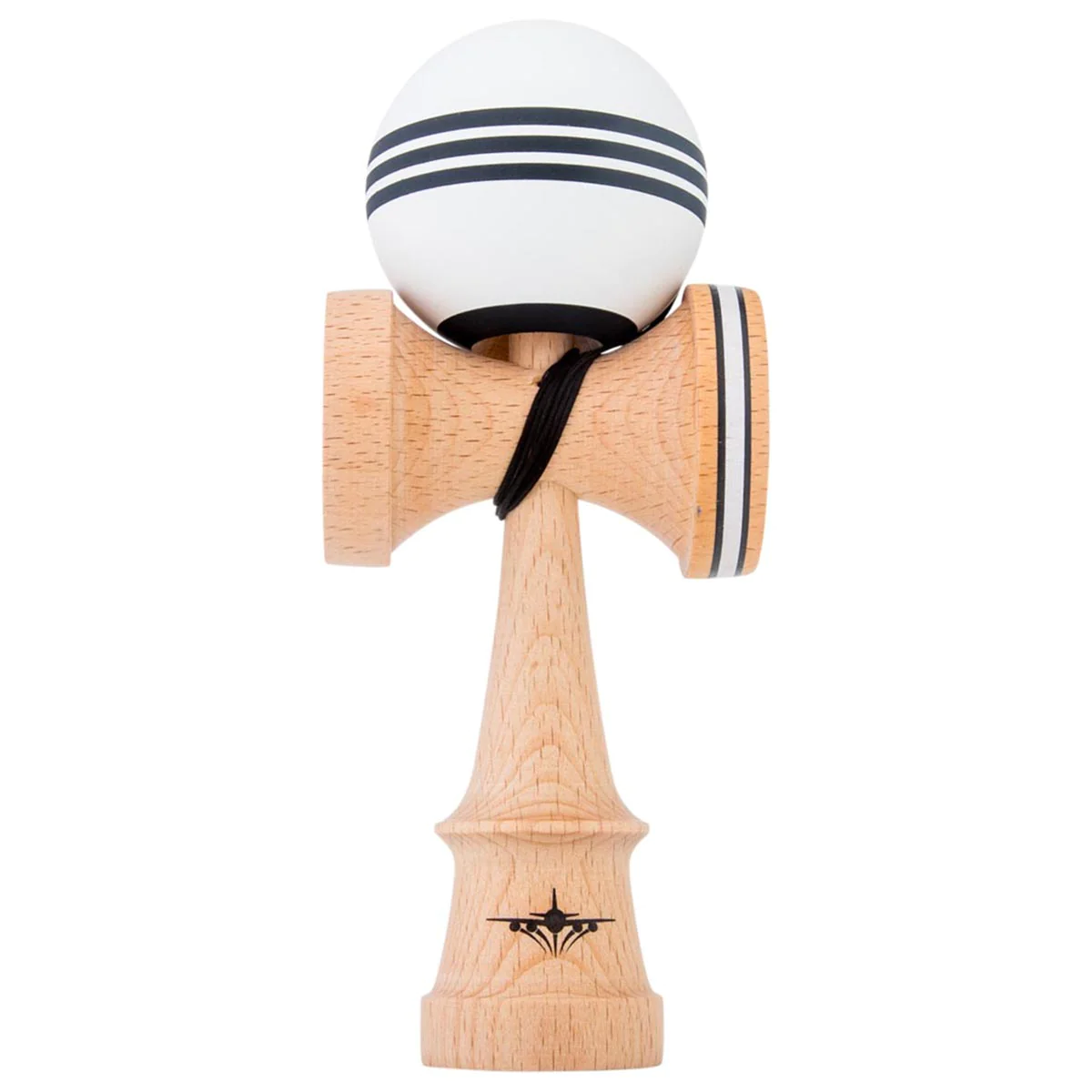 Kendama USA - Kaizen Triple Stripe - Jet Shape - Black & White | eBay