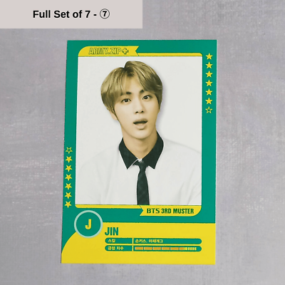 BTS 3rd Muster Seoul ARMY Zip+ Official Player Card Set - Jin