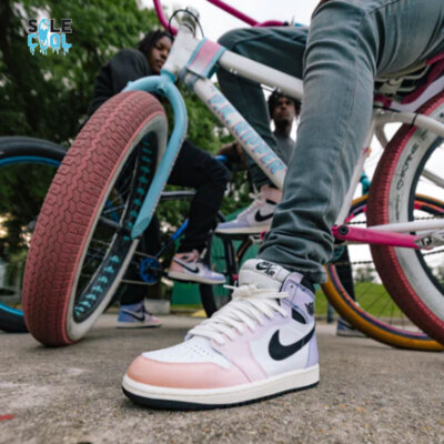 Nike Air Jordan 1 AJ1 Retro High OG Shoes Skyline White Black