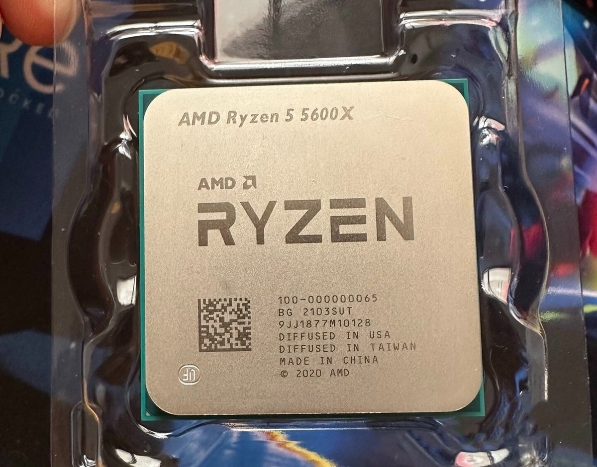 AMD Ryzen 5 5600X R5-5600X CPU Processor 3.7-4.6GHz 6CORE 12Thr