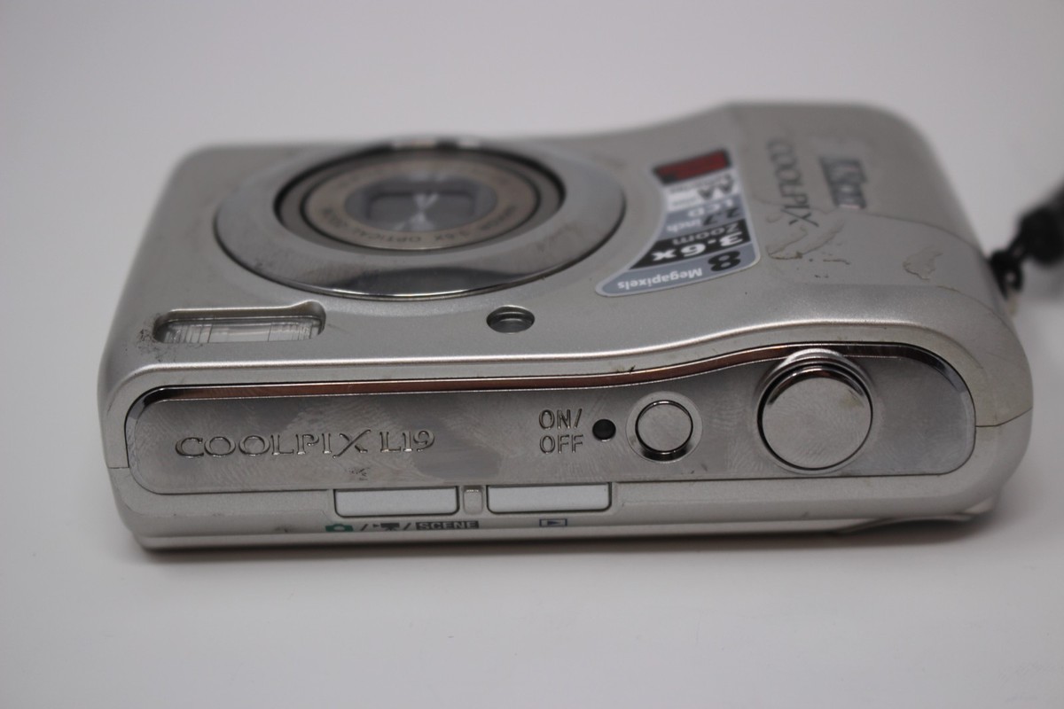 Nikon COOLPIX L19 8.0MP Digital Camera - Silver for sale online | eBay