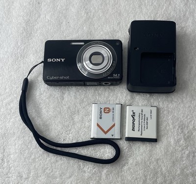 Sony Cyber-shot DSC-W350 14.1MP Digital Camera - Black for sale