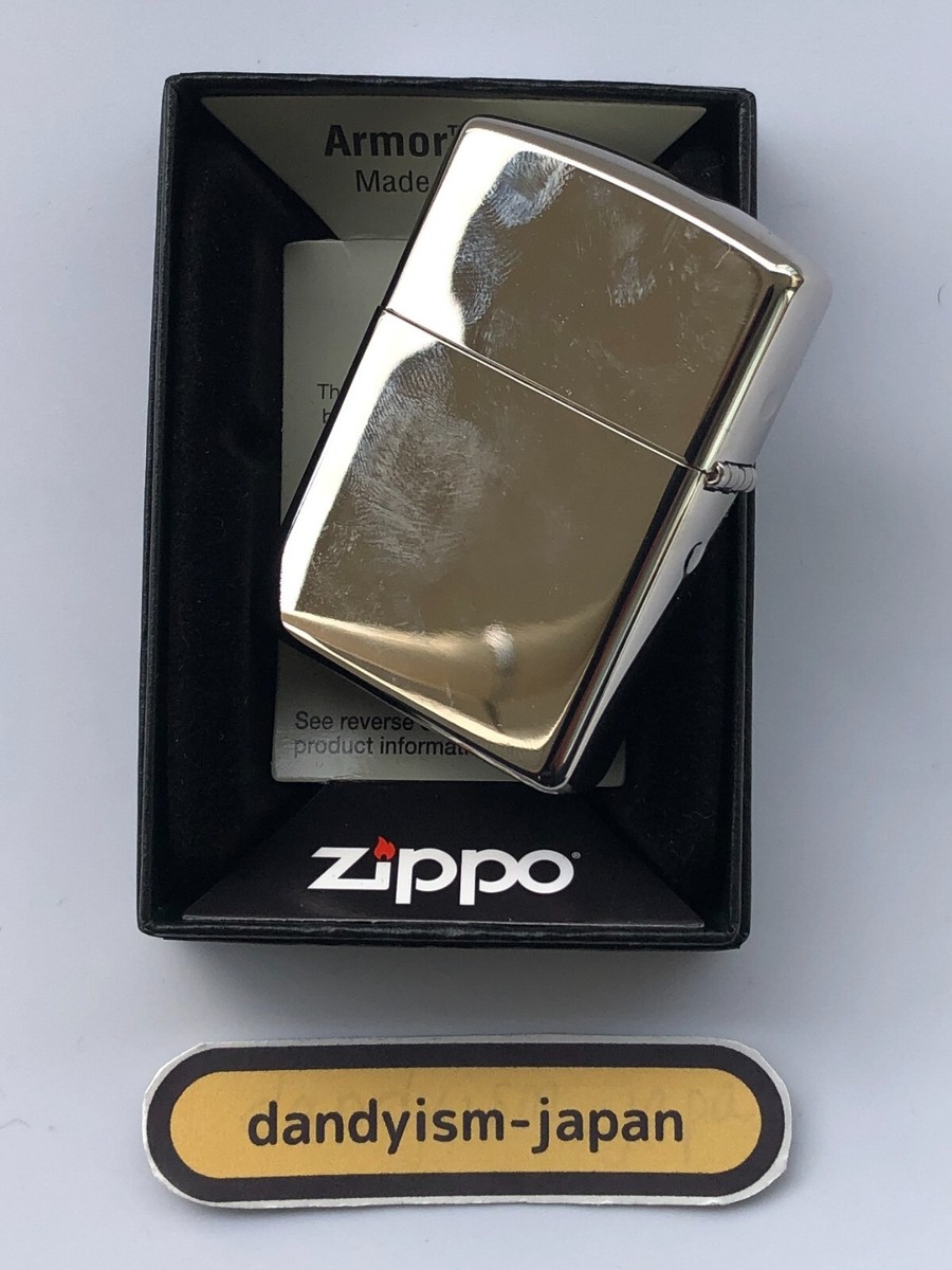 Zippo Lighter Armor Case Titanium Coating Platinum Plating Silver
