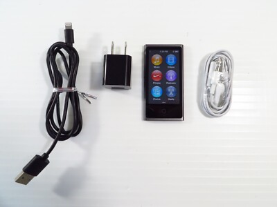 Apple iPod Nano 7th gen Multitouch A1446 16GB MD481LL/A Slate 2012