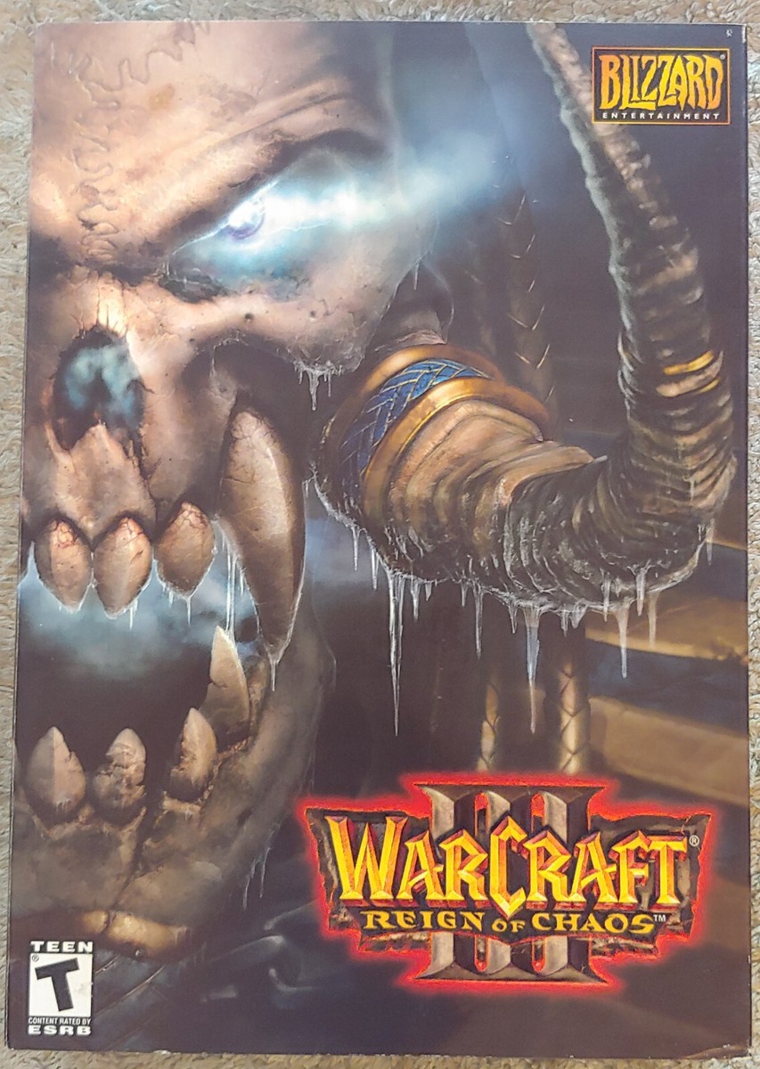 WarCraft III: Reign of Chaos Complete In Box W/ CD Key - Only