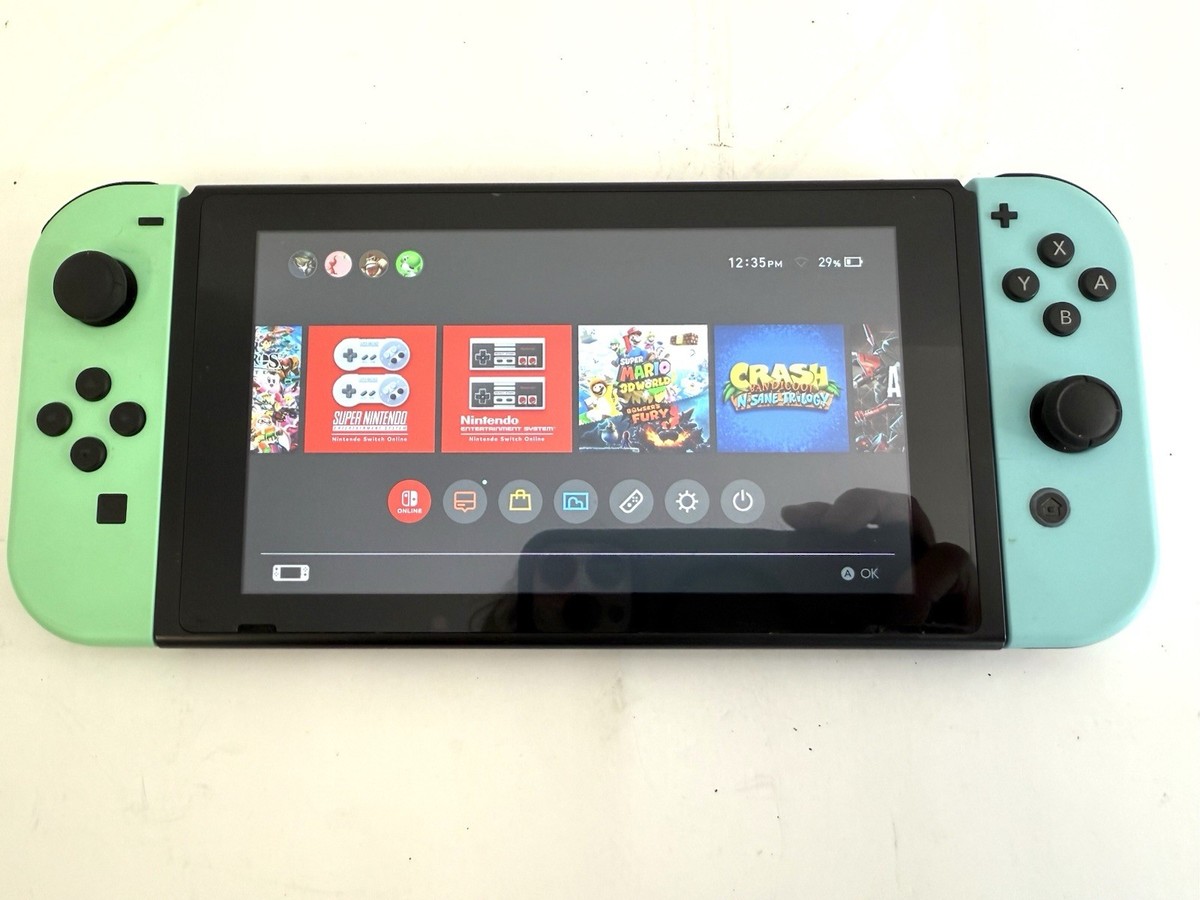 Nintendo Switch Handheld Console System - XKW Patched - Teal Green
