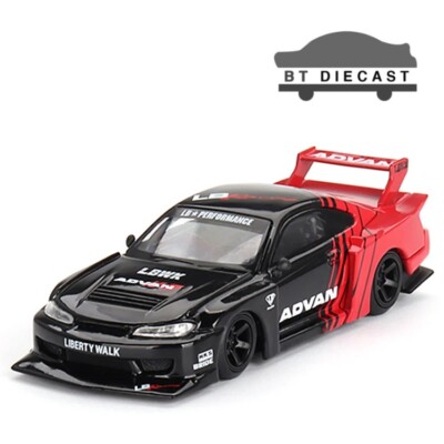 MINI GT LB-SUPER SILHOUETTE NISSAN S15 SILVIA ADVAN 1 1/64 RED