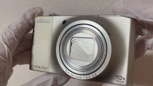 Nikon Coolpix S8000 Silver 14.2MP Compact Digital Camera From