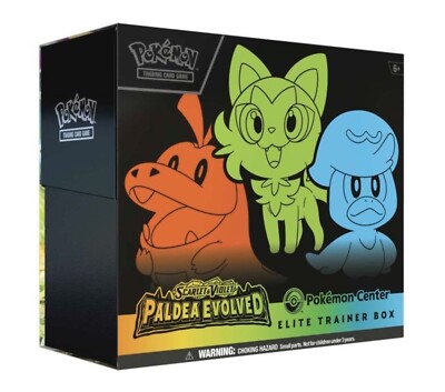 Paldea Evolved Pokemon Center Scarlet & Violet Elite Trainer Box