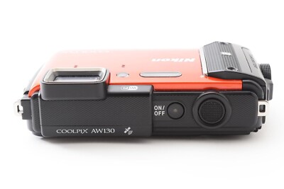 Nikon COOLPIX AW130 Digital Camera W. 5x Zoom Lens Orange | eBay