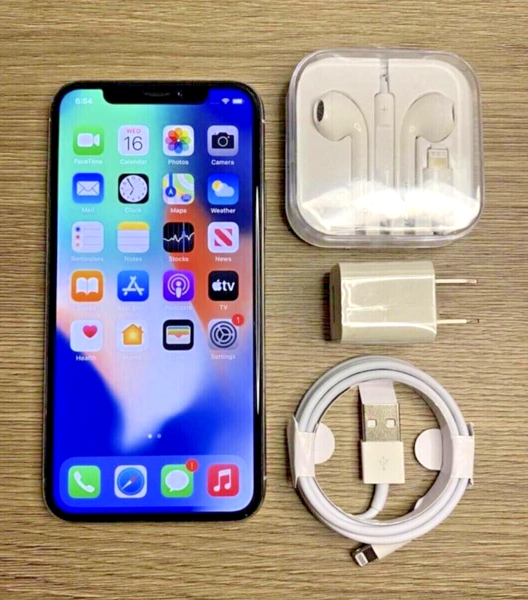 Apple iPhone X - 256GB - Silver (Factory Unlocked) - Good