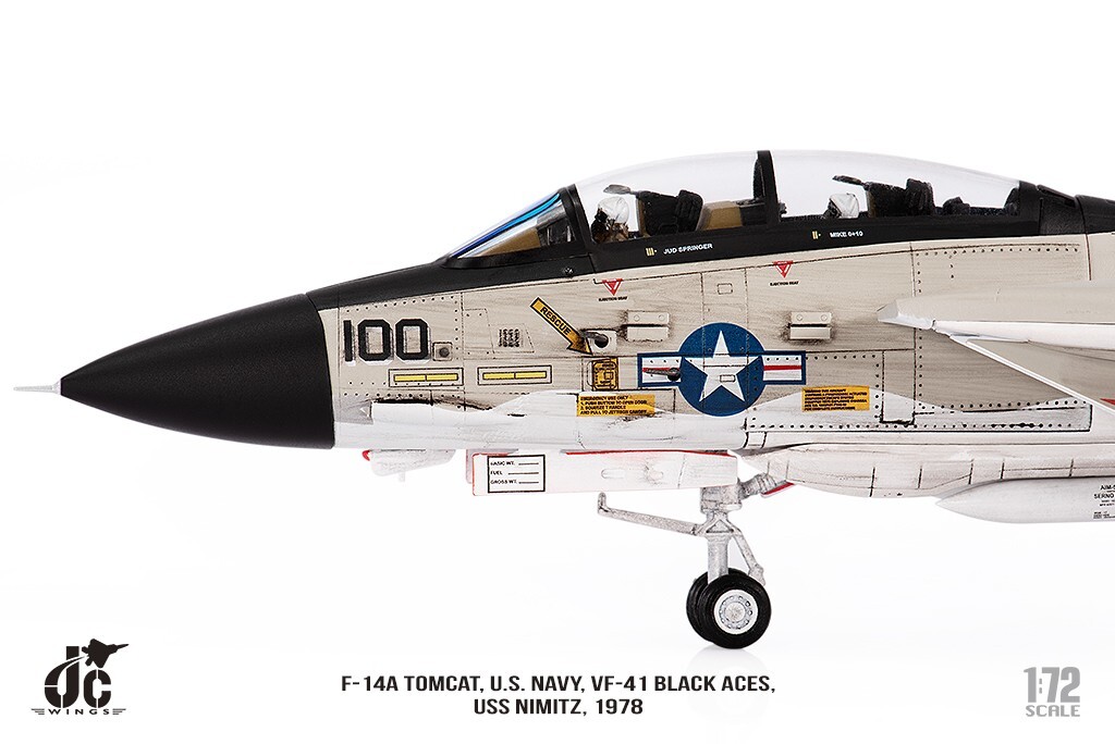 F-14A Tomcat USN VF-41 Black Aces, AJ100, USS Nimitz, JC Wings JCW