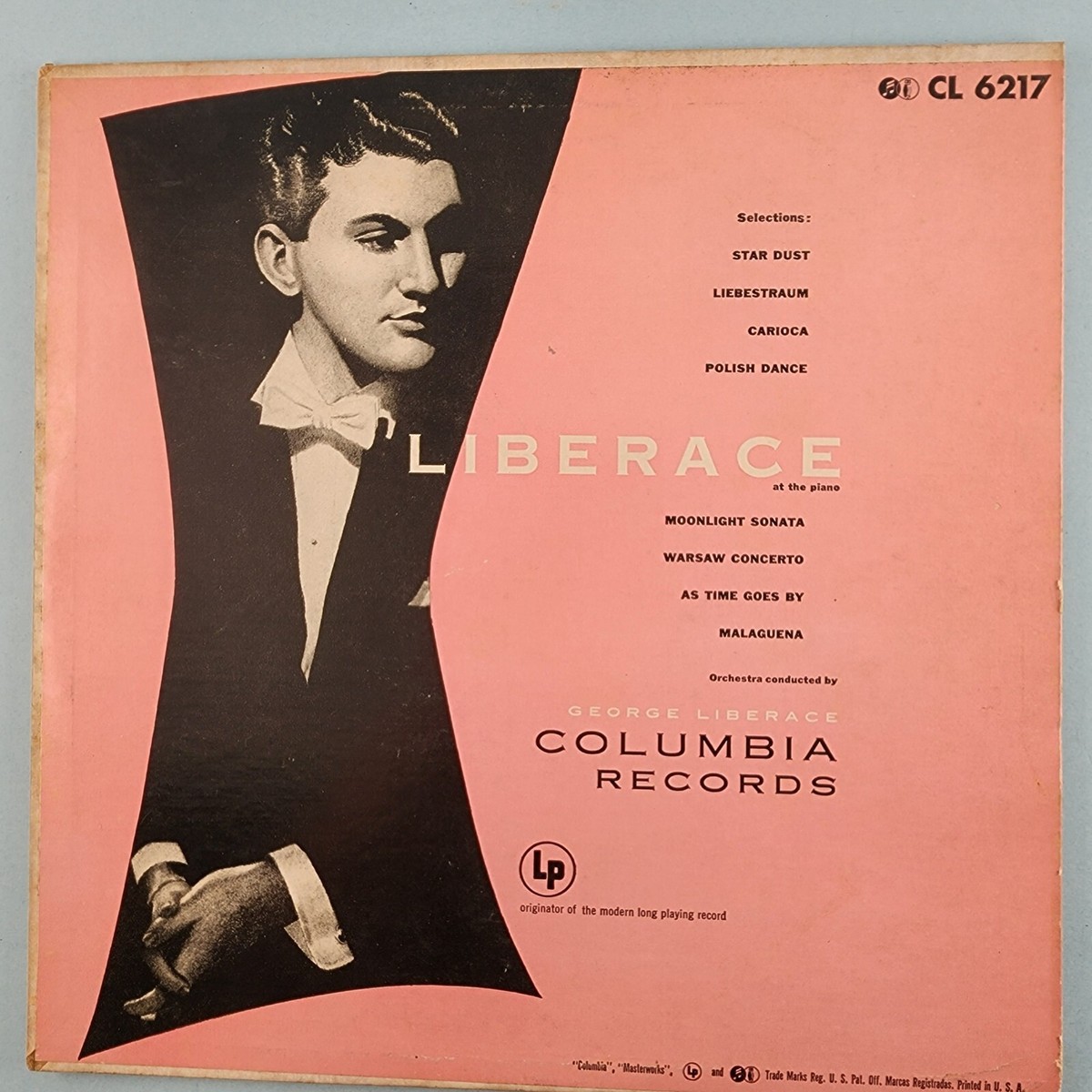 Liberace 78 RPM Columbia CL 6217 Masterworks Records at the Piano