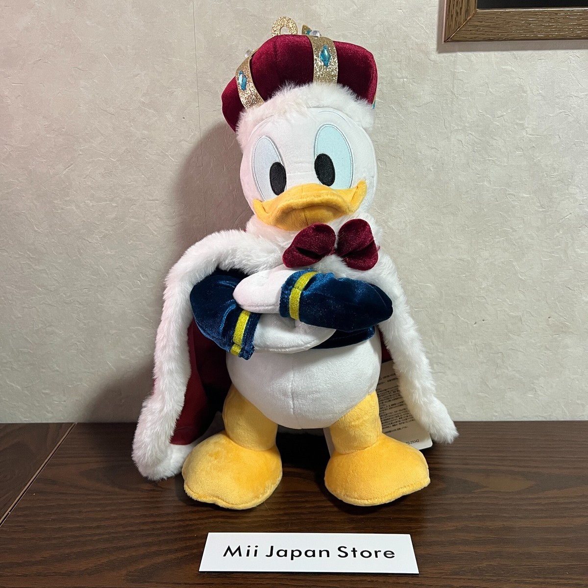 Disney Store Japan Donald Plush Toy DONALD THE KING BIRTHDAY 36cm