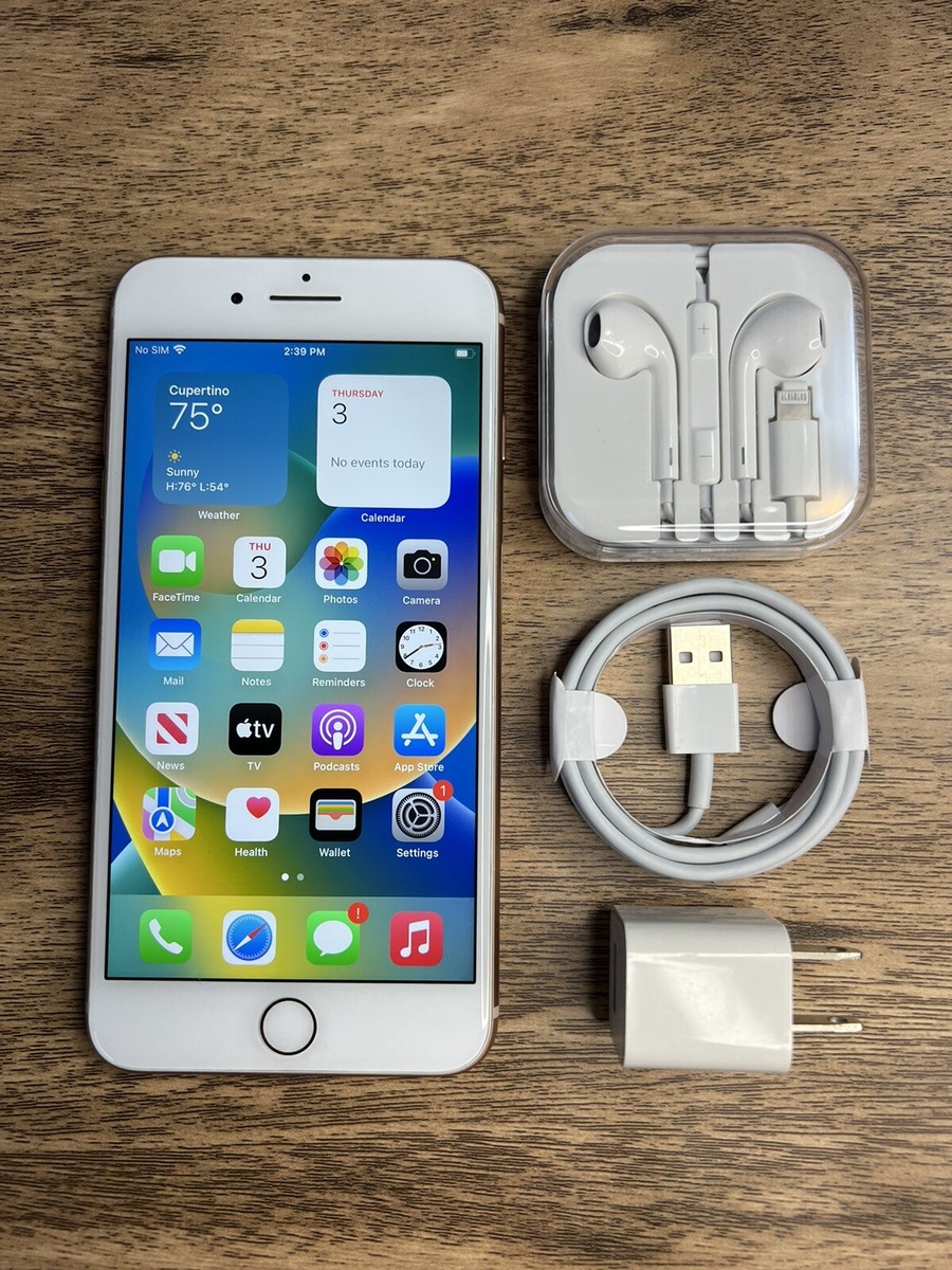 Apple iPhone 8 Plus - 64GB - Silver (Unlocked) A1864 (CDMA + GSM