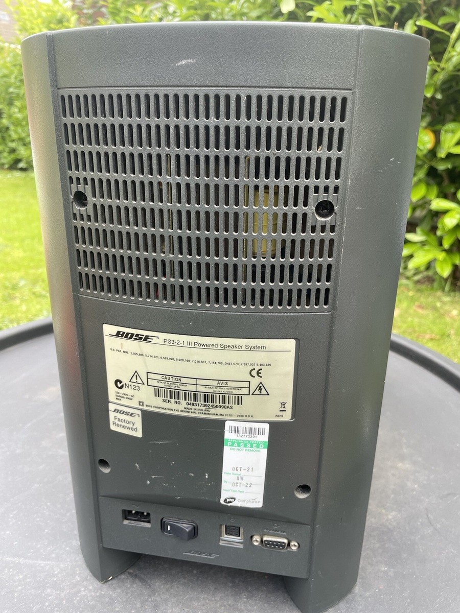 BOSE PS 3-2-1 SUBWOOFER BASS 321 II SERIES 2 POWERED SPEAKER