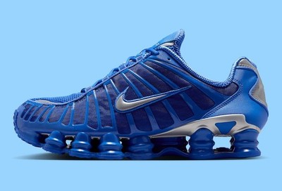 Nike Shox TL Hyper Royal Blue Metallic Silver AV3595-400 sz 12