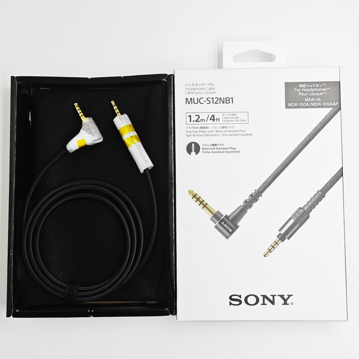 SONY Headphone Cable(1.2 m) Standard Plug Balanced 4.4mm