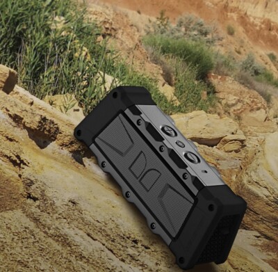 Monster Slate Portable Bluetooth Speaker | IP67 | Gray | Universal