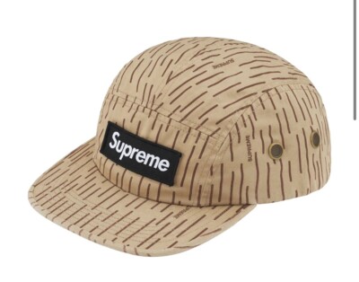 Supreme Military Camp Cap Hat Tan Raindrop Camo 2024 FW24 - NEW | eBay