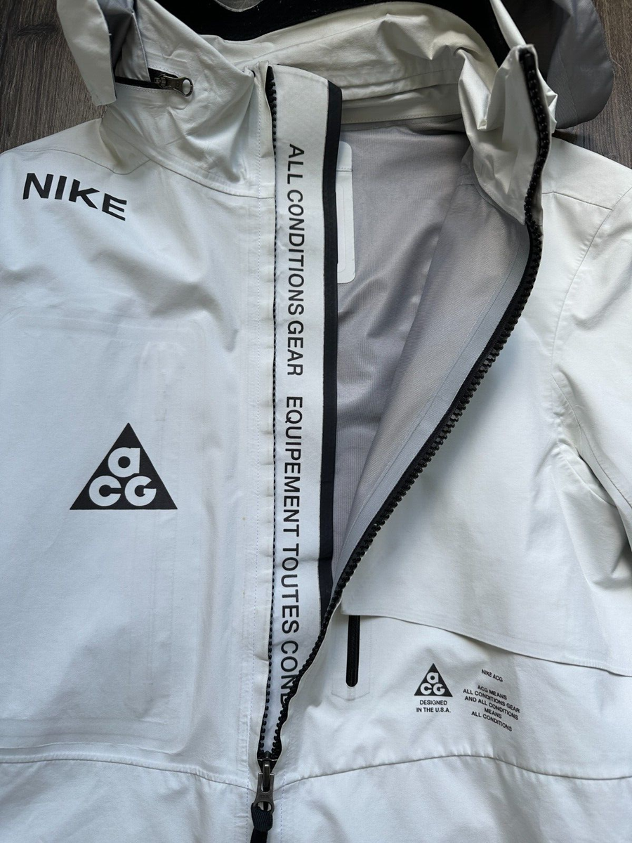 Nike Nikelab ACG 2 In 1 System White Gore-Tex Jacket ONLY, NO