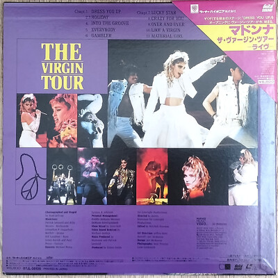 MADONNA Laserdisc The Virgin Tour Live Concert JAPAN LD OBI | eBay
