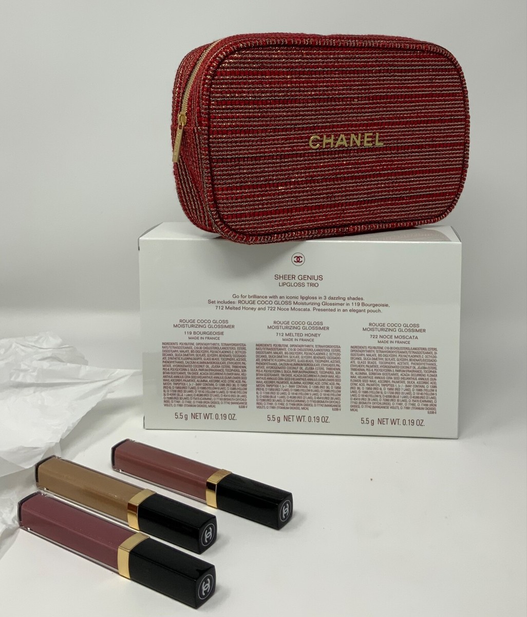 NEW Chanel Gift Set Sheer Genius Lip Gloss Set Trio on hand FAST