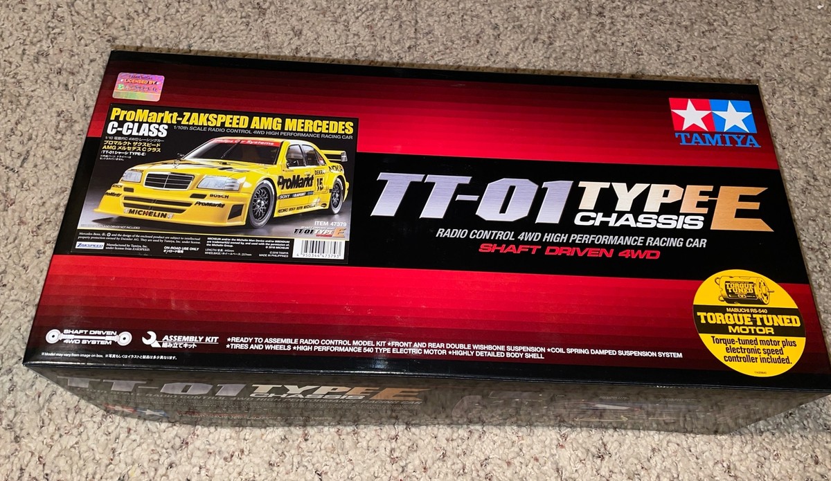 47379 Tamiya 1promart Zakspeed AMG Mercedes - TT01e Empty Kit Box