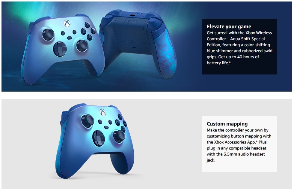 OFFICIAL* XBOX Wireless Controller *AQUA SHIFT SPECIAL EDITION